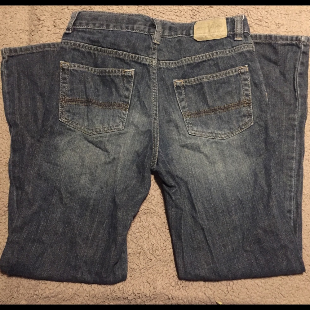 1989 Place Boys Sz12 Adjustable Bootcut Blue Jeans